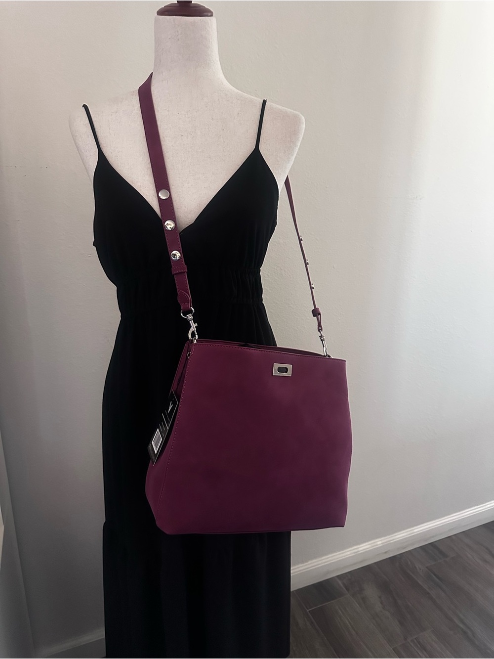 Vanessa Williams Posh Hobo Bag in Merlot Hobo bag